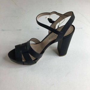 Gianni Marra Women's Block Heels Sandals Shoes Black Size 37 EUR (US 6)